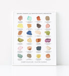 Whatcom County Pigment Chart- free shipping!