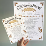 Cardamom Bread Recipe Print