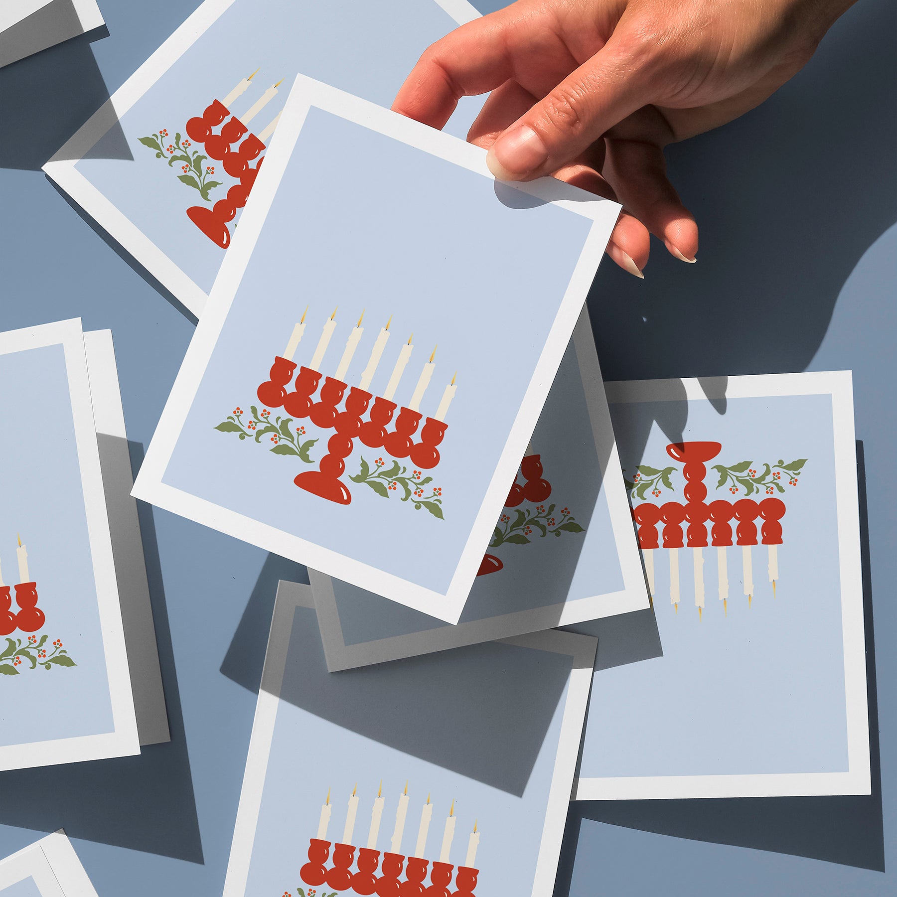 5 cards: Swedish Candelabra