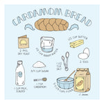 10 pack: Cardamom Bread cards