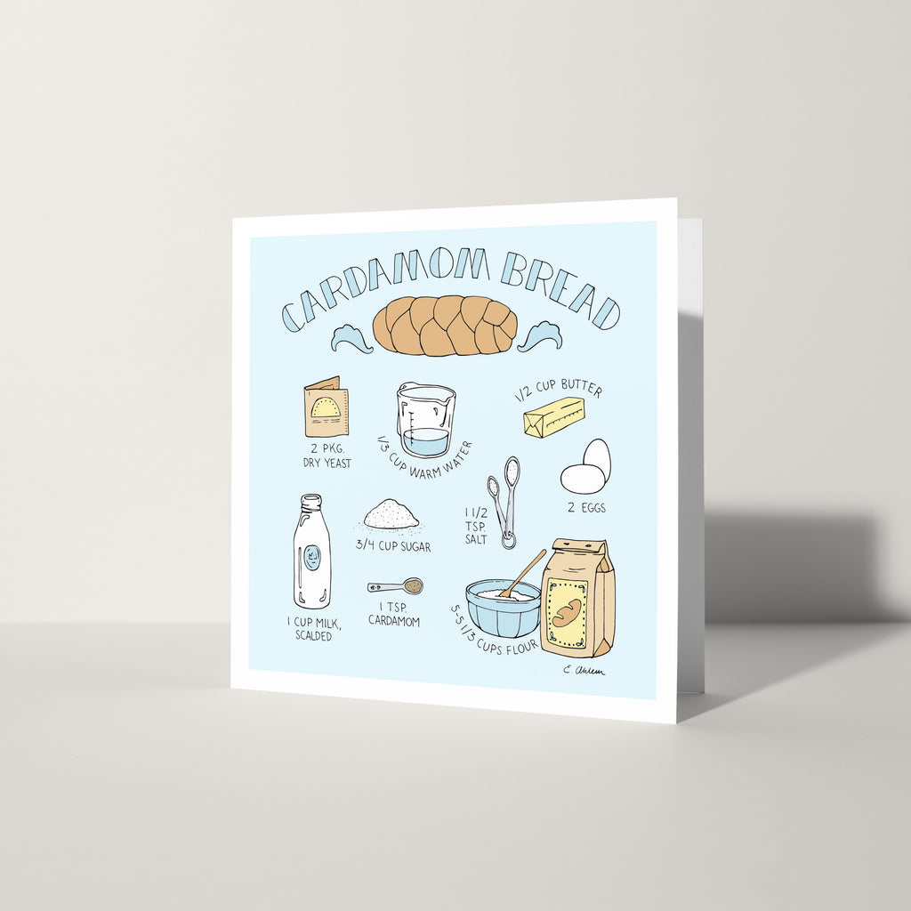 10 pack: Cardamom Bread cards