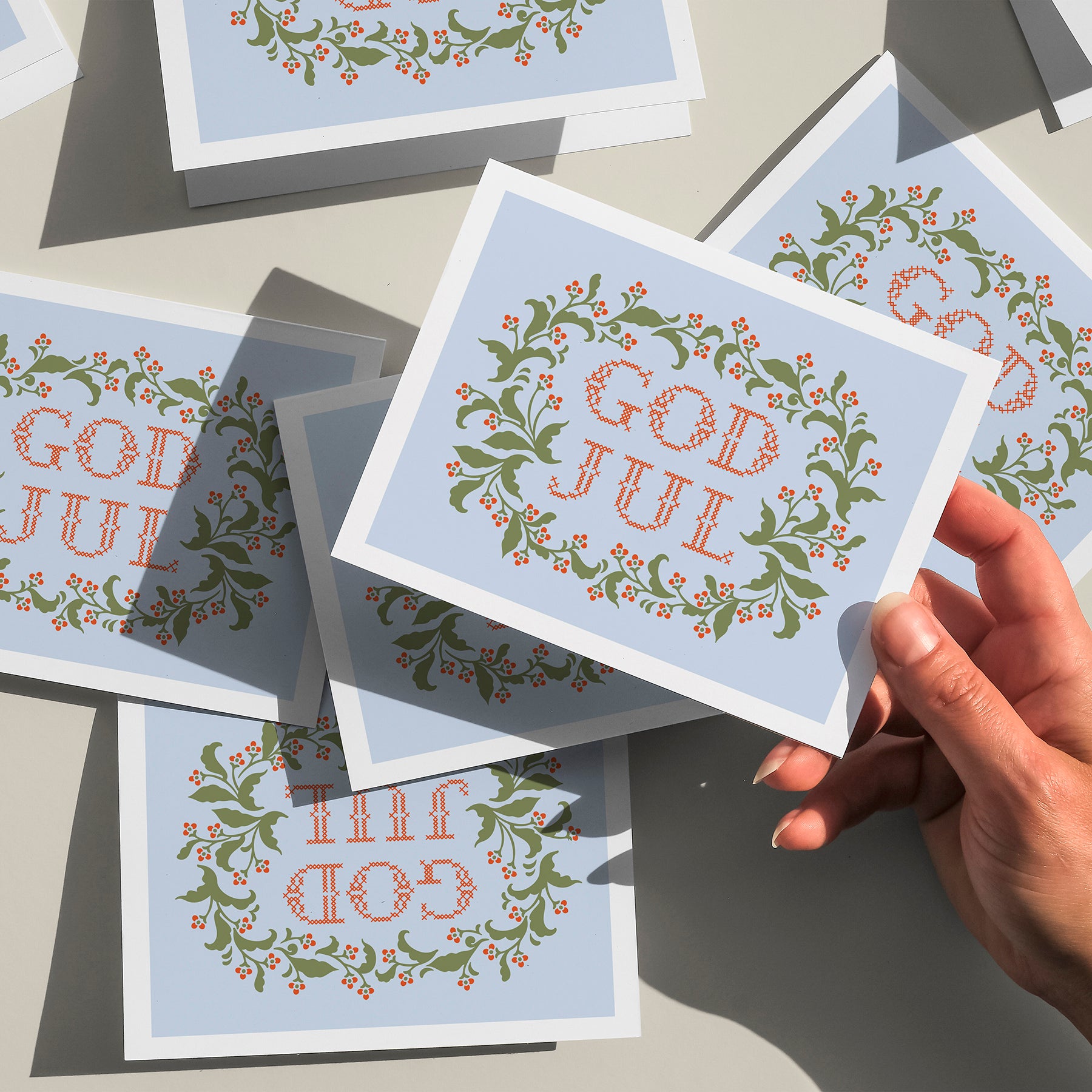 10 pack: God Jul cards